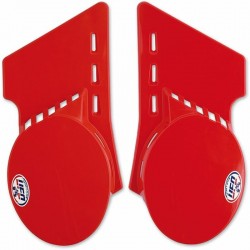 Plaques latérales UFO universelle vintage rouge fantic 125