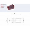 Filtre à air BMC conique universel pour moto quad scooter 1