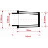 Filtre à air BMC conique universel pour moto quad scooter 66 mm 2