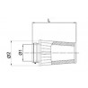 Filtre à air BMC conique Ø52mm - FMSS52-152 2