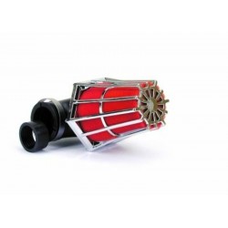 Filtre à air conique B1 Ø28mm chrome rouge - E5B99R0S2B