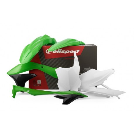 Kit Carénage Complet UFO PLAST Blanc Pour Kawasaki KXF 450 (2013-2015) - Ensemble De Pièces De Carrosserie Moto