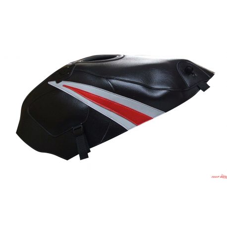 Tapis de reservoir BAGSTER SUZUKI GS500E 2005 NOIR/POINTE GRIS CLAIR/ROUGE