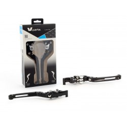 Paire de Leviers V-PARTS repliables taillé dans la masse SUZUKI GSXR 600 GSXR 750 GSXR 1000