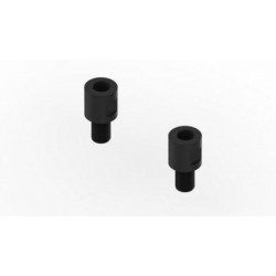 Kit adaptateur rétroviseur LIGHTECH M10 X 125 universel noir