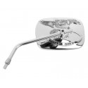 Rétroviseur moto custom universel chromé EAGLE SPIRIT