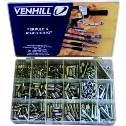 Coffret accessoires cables Venhill  459 pièces protections caoutchouc