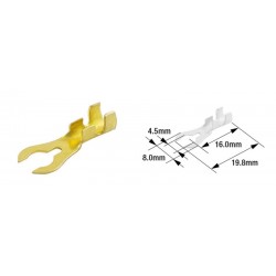 Cosses à fourche mâle TOURMAX Ø4.5mm type B21 (par 100)