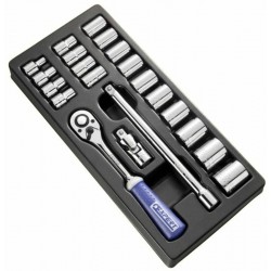 Module d'outils EXPERT douilles et cliquet 1/2''  plateau plastique