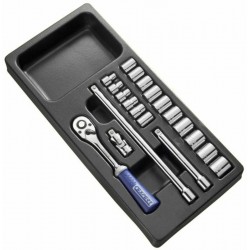 Module d'outils EXPERT douilles et cliquet 3/8''  plateau plastique