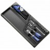 Module d'outils EXPERT douilles et cliquets 1/4''  plateau plastique 0