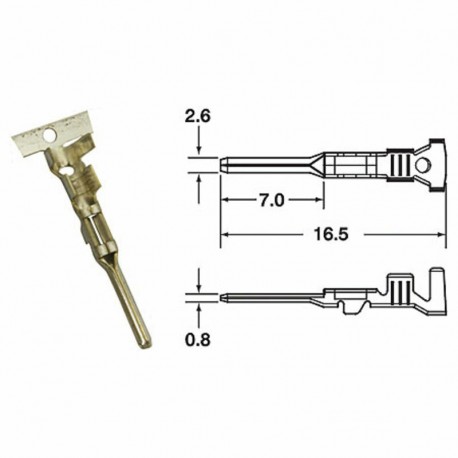 Cosse mâle générique BIHR Ø085mm²/125mm²