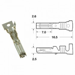 Cosse femelle générique BIHR Ø085mm²/125mm²