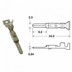 Cosse mâle série 090 FRKW BIHR Ø05mm²/085mm²