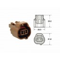 Connectique femelle série 090 SMTO BIHR type origine 2 voies marron  5 pcs
