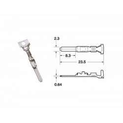 Cosse femelle série 090 SMTO BIHR Ø085mm²/125mm²  50pcs