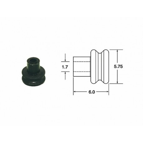 Joints silicone creux 090 SMTO BIHR Ø17mm noir  50pcs