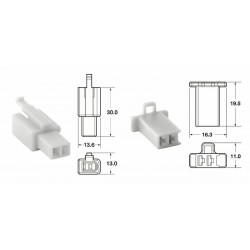 Jeu de connectiques 2 voies 110 ML BIHR type origine Ø05mm²/085mm²  5 jeux complets