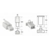 Jeu de connectiques 2 voies 110 ML BIHR type origine Ø05mm²/085mm²  5 jeux complets 0