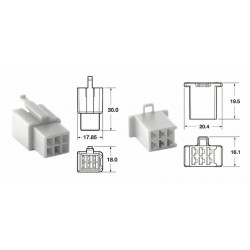 Jeu de connectiques 6 voies 110 ML BIHR type origine Ø05mm²/085mm²  5 jeux complets