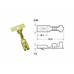 Cosse femelle série 110 ML BIHR Ø085mm²/125mm²  50pcs