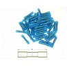 Bout à bout à sertir thermorétractable BIHR Ø15/25mm²  50pcs transparent bleu 0