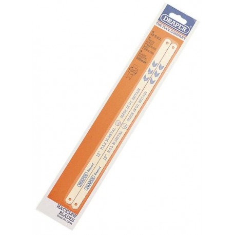 Lames de rechange bimétal DRAPER 2pce x300mm pour scie à métaux