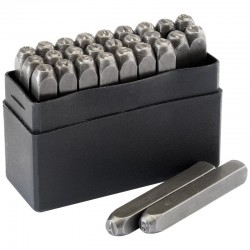 Jeu de lettres à frapper DRAPER 45mm