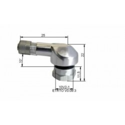 Valve pneumatique alu BIHR Ø115mm argent sachet de 10