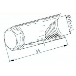 Embout de protection de vilebrequin BUZZETTI M12x100/L45mm pour arrachevolant