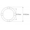 Douille à créneaux JMP pour colonne de direction Øint.41mm/Øext.485mm 4 crans Honda 2