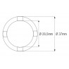 Douille à créneaux JMP pour bras oscillant/chassis Øint.285mm/Øext.37mm 4 crans Kawasaki 2