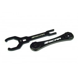 Clé de bouchon de fourche double SCAR Ø49mm/8 pans  fourches KYB