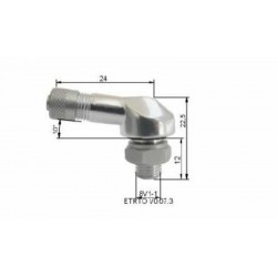 Valve pneumatique alu BIHR Ø85mm argent