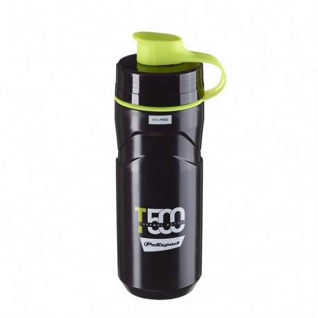 Bouteille isotherme POLISPORT T500 500/650ml noir/Lime vert