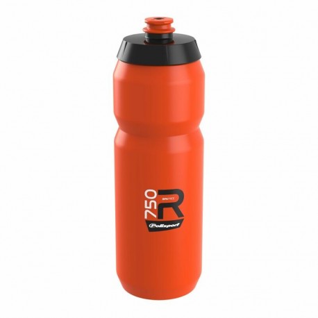 Bidon POLISPORT R750 orange 750ml bouchon à visser