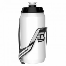 Kit porte bidon Pro + bidon R550 POLISPORT blanc