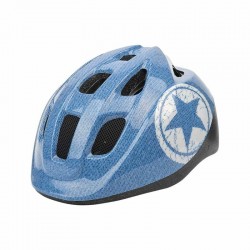 Casque POLISPORT junior  Jeans (S 52/56) bleu/blanc GlueOn