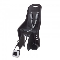 Siège de vélo arrière POLISPORT Bubbly Maxi Plus FF 29" fixation cadre  noir/gris foncé