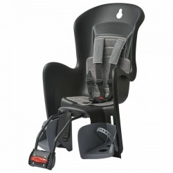 Siège de vélo arrière POLISPORT Bilby Maxi FF fixation cadre  noir/gris foncé