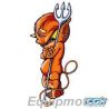 Stickers diable orange 0