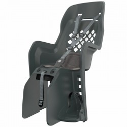 Siège de vélo arrière POLISPORT Joy CFS fixation portebagages  gris foncé/gris foncé