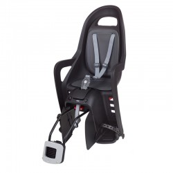 Siège de vélo arrière POLISPORT Groovy RS+ fixation cadre  noir/gris foncé