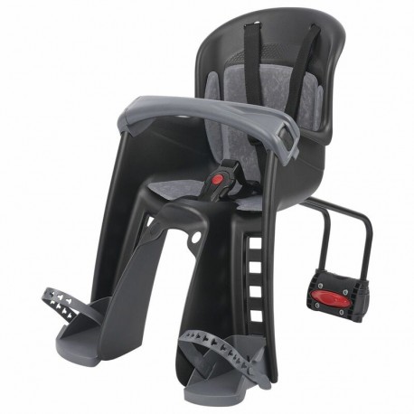 Siège de vélo avant POLISPORT Bilby Junior FF fixation cadre  noir/gris foncé
