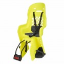 Siège de vélo arrière POLISPORT Joy FF fixation cadre  jaune fluo/gris foncé