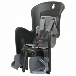 Siège de vélo arrière POLISPORT Bilby Maxi CFS fixation cadre  noir/gris foncé