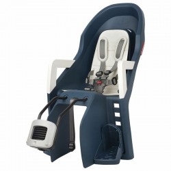 Siège de vélo arrière POLISPORT Guppy Maxi+ FF fixation portebagages  jeans/crème