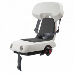 Siège de vélo arrière POLISPORT Guppy Junior fixation portebagages   gris clair/gris foncé
