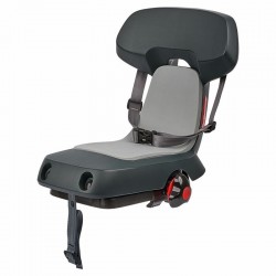 Siège de vélo arrière POLISPORT Guppy Junior fixation portebagages  gris foncé/gris clair