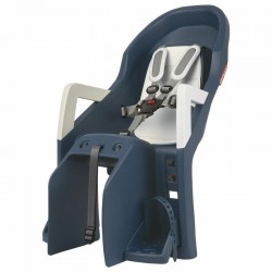 Siège de vélo arrière POLISPORT Guppy Maxi+ CFS fixation portebagages  jeans/crème